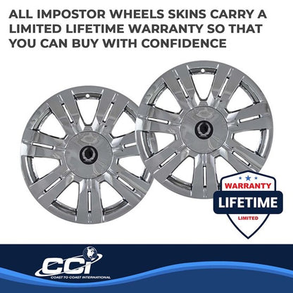 Cadillac SRX 10-16 (18 inch / 7 Spoke) Impostor Wheel Skins- Chrome (IMP357X)