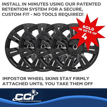 Cadillac SRX 10-16 (18 inch / 7 Spoke) Impostor Wheel Skins- Gloss Black (IMP357BLK)