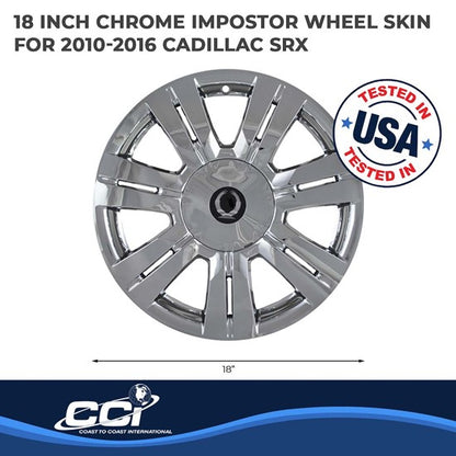 Cadillac SRX 10-16 (18 inch / 7 Spoke) Impostor Wheel Skins- Chrome (IMP357X)