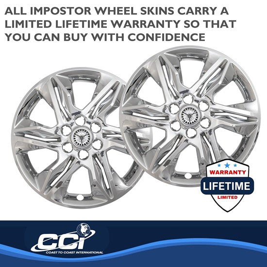 Chevrolet Blazer 19-25 (18"/ 6 Spoke) Impostor Wheel Skins- Chrome (IMP438X)