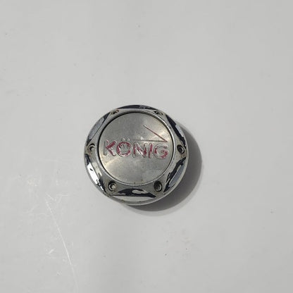 KONIG Brushed Aluminum w/ Red logo Wheel Center Cap Hub Cap