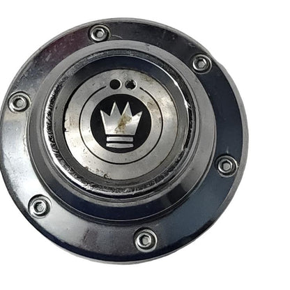 Konig Black / Chrome Wheel Center Cap #c-373-3