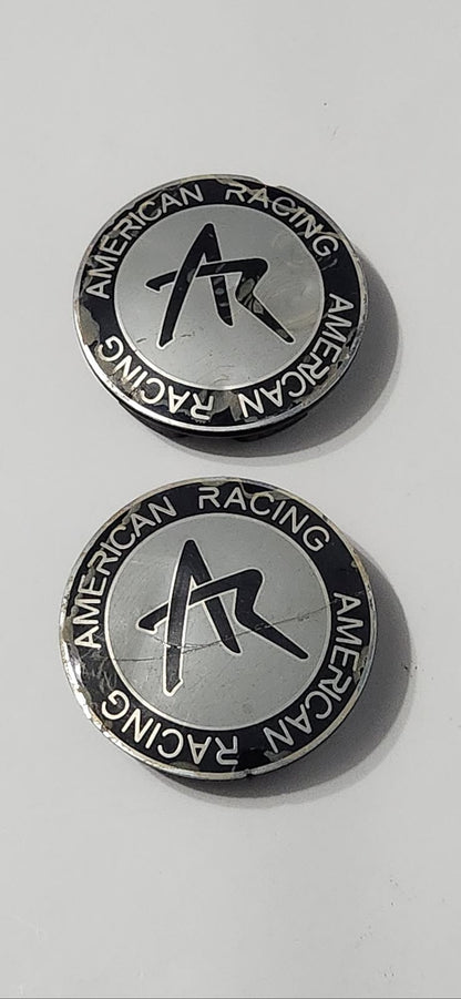 AR American Racing Wheels Silver Custom Wheel Center Cap Set 4(1) # 10878 / 2000