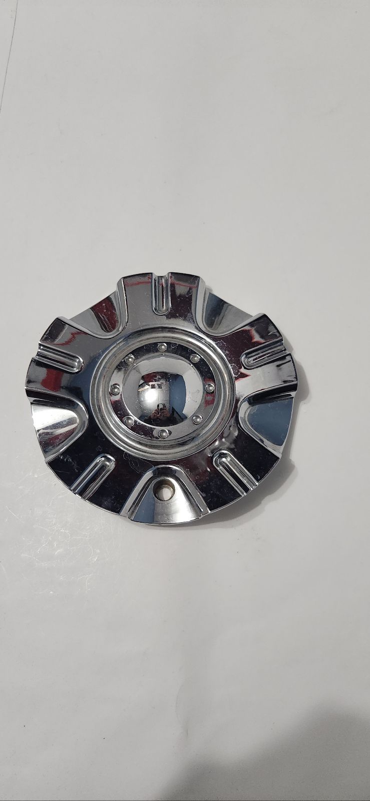 cap809l160 Gio Chrome Wheel Center Cap