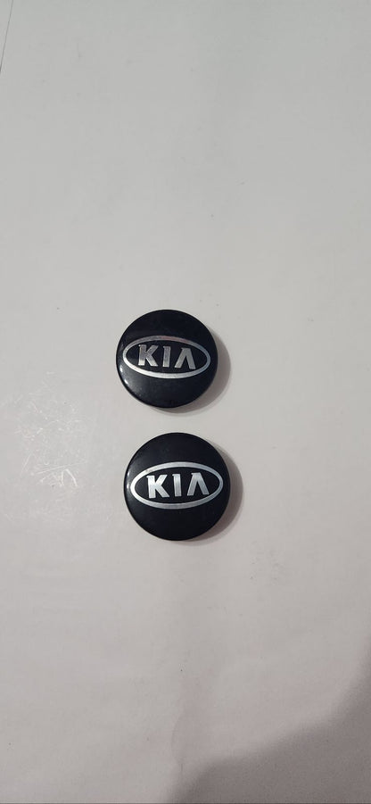 KIA OEM WHEEL CENTER CAP 52960-2F000/100 blackCHROME LOGO