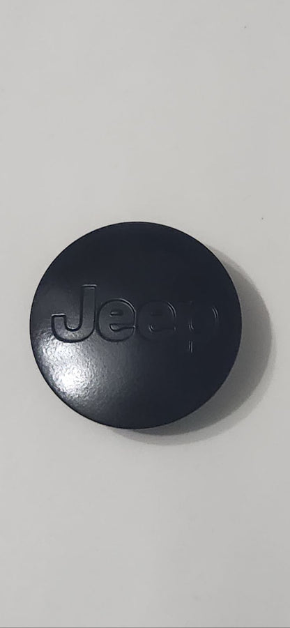 Jeep Gloss Black OEM Center Cap 54mm 2-1/8" 5HT59TRMAC 52124189AA - One/1