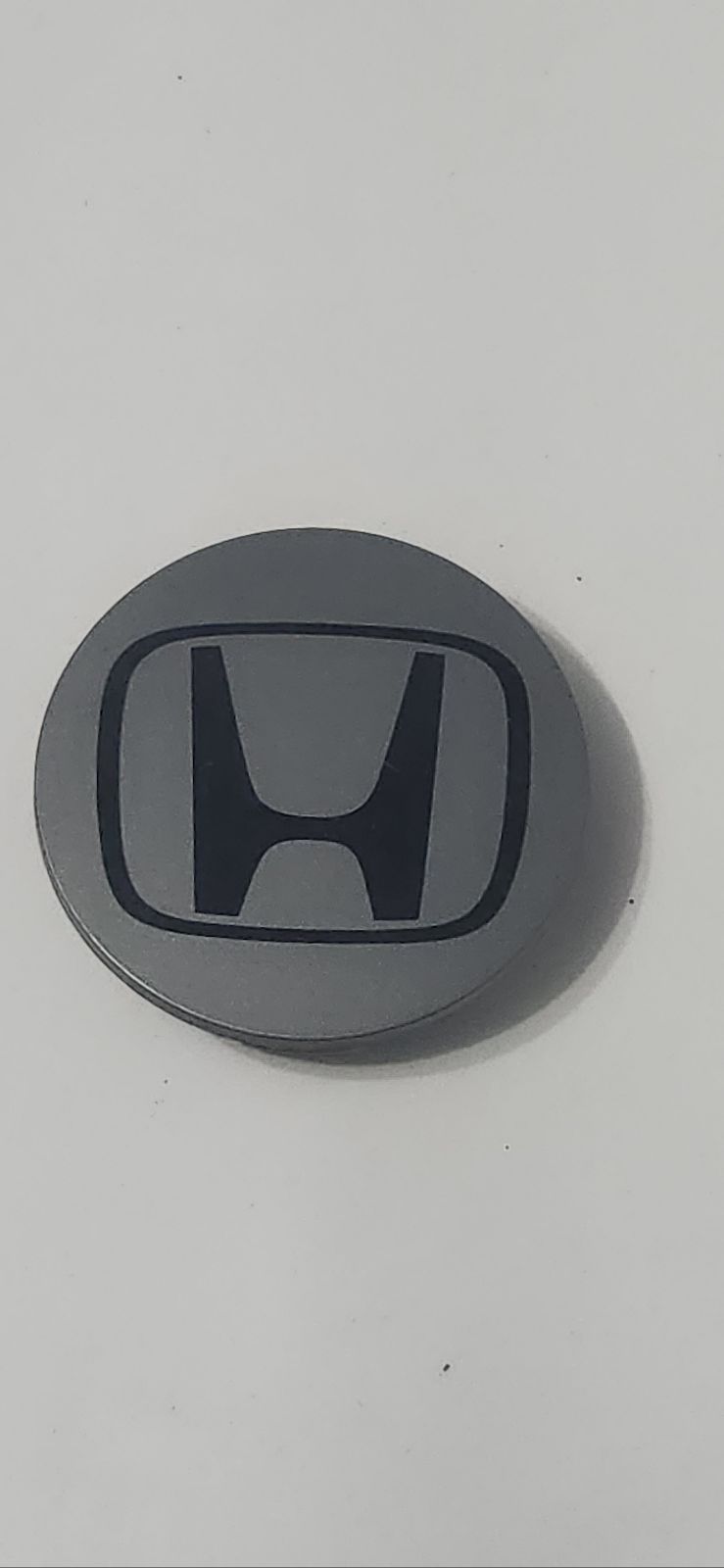 Honda Wheel Rim Center Caps Silver/Black Logo 44732-s9A-A006-2