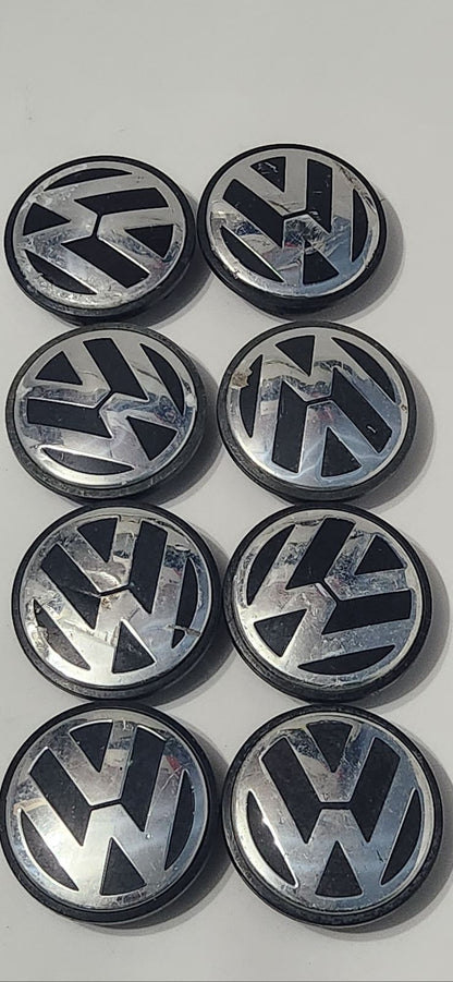 Volkswagen Center Cap 2003-2022 OEM VW 3B7601171 2-1/2”OD Good Condition 4pcs