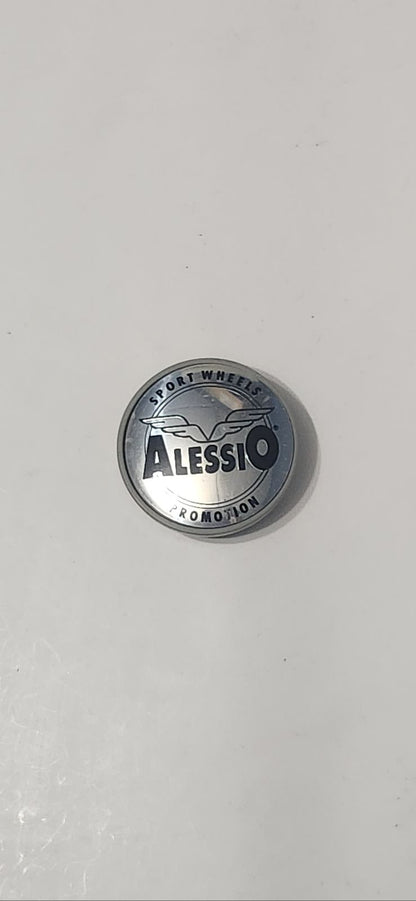 Alessio 2 Chrome Custom Wheel Center Rim Cap Hub Cover Aftermarket AM959