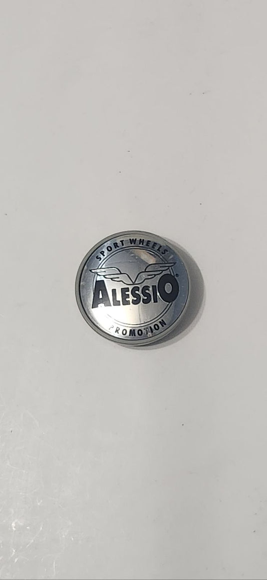 Alessio 2 Chrome Custom Wheel Center Rim Cap Hub Cover Aftermarket AM959