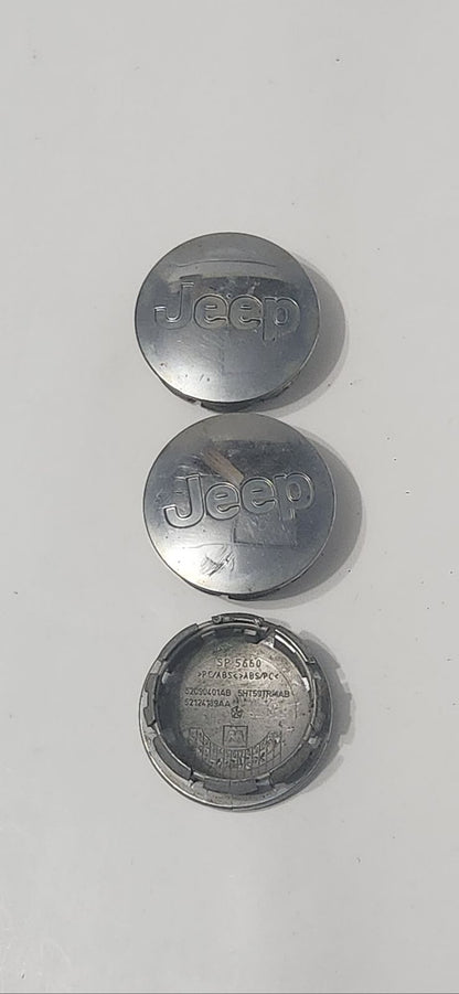 Chrome Jeep wheel center cap. 52090401AB 5HT59TRMAB 52124189AA